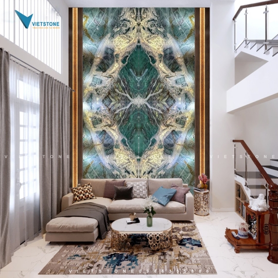 Tranh đá thạch anh thông tầng TATTV002