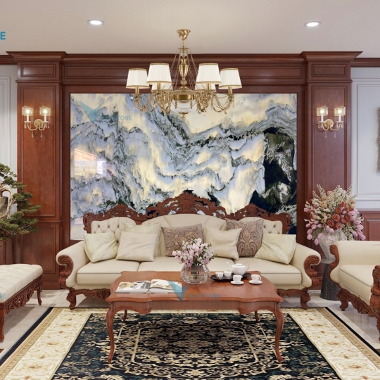 Tranh đá sơn thủy STV 020