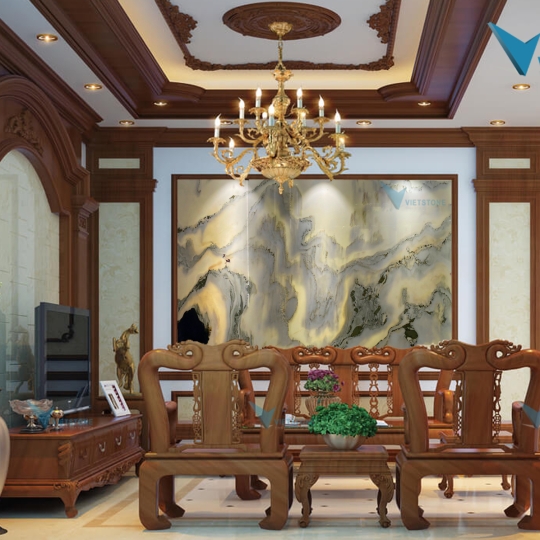 Tranh đá sơn thủy STV002